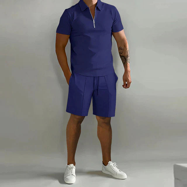 Men's Luxury Polo and Shorts Set 3