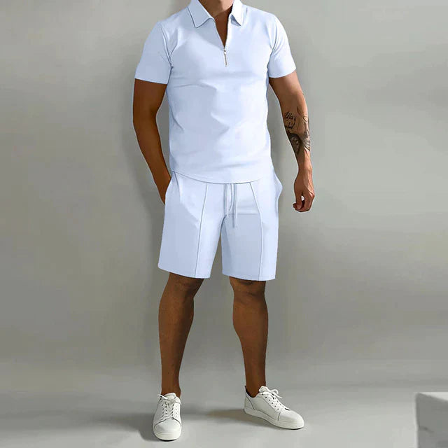 Men's Luxury Polo and Shorts Set 4
