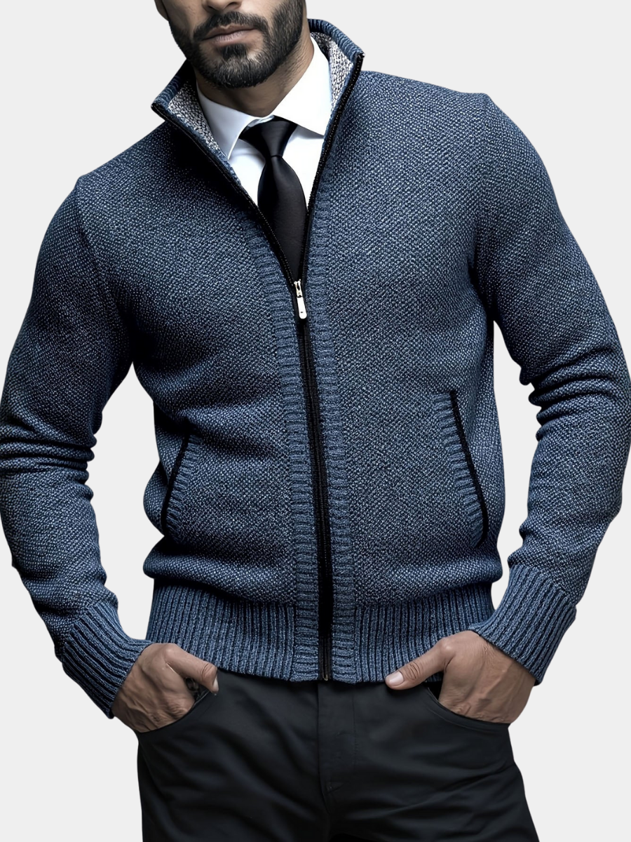 Men's Luxury Vest with Zipper - Slim Fit Stylish Layer 1
