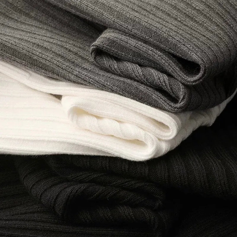 Men's Merino Wool Zipper Polo Sweater 4