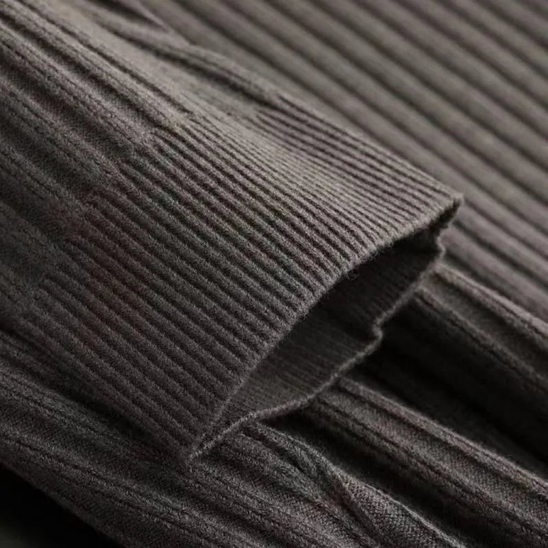 Men's Merino Wool Zipper Polo Sweater 5