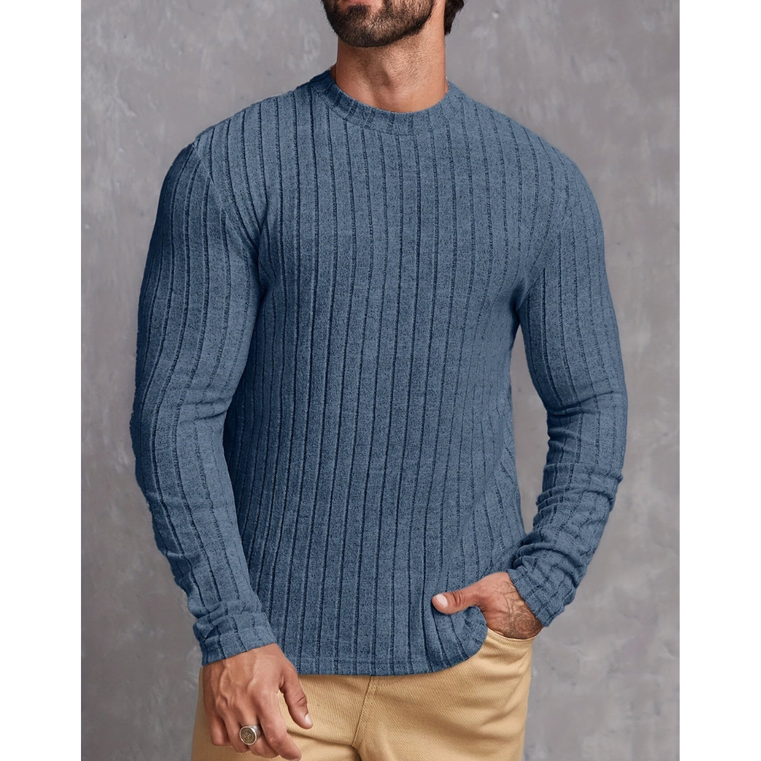 Men's Modern Elegant Crew Neck Sweater 0