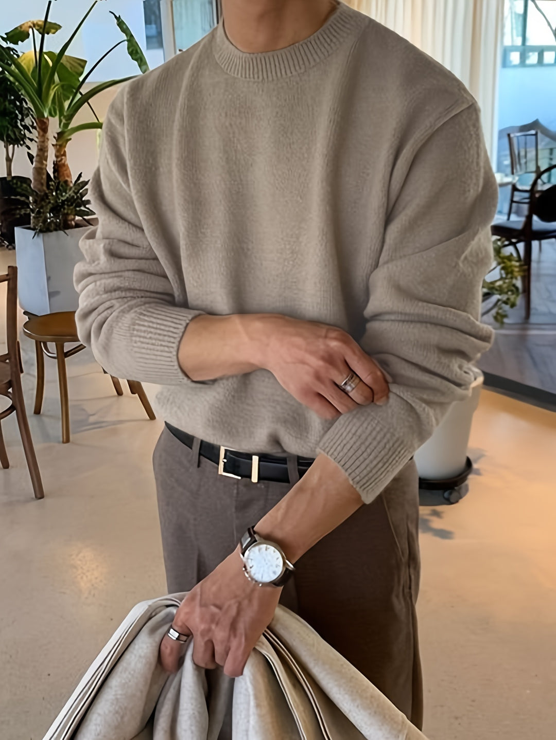 Men's Modern Slim-Fit Sweater 0