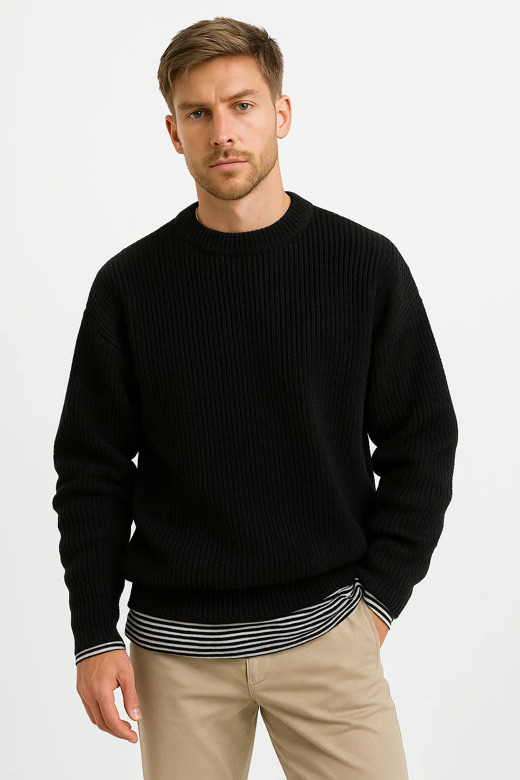 Men's Oversized Knitted Sweater 2