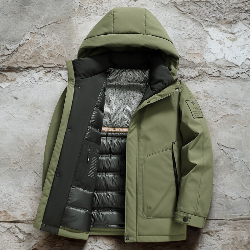 Men's Padded Hooded Down Jacket 2