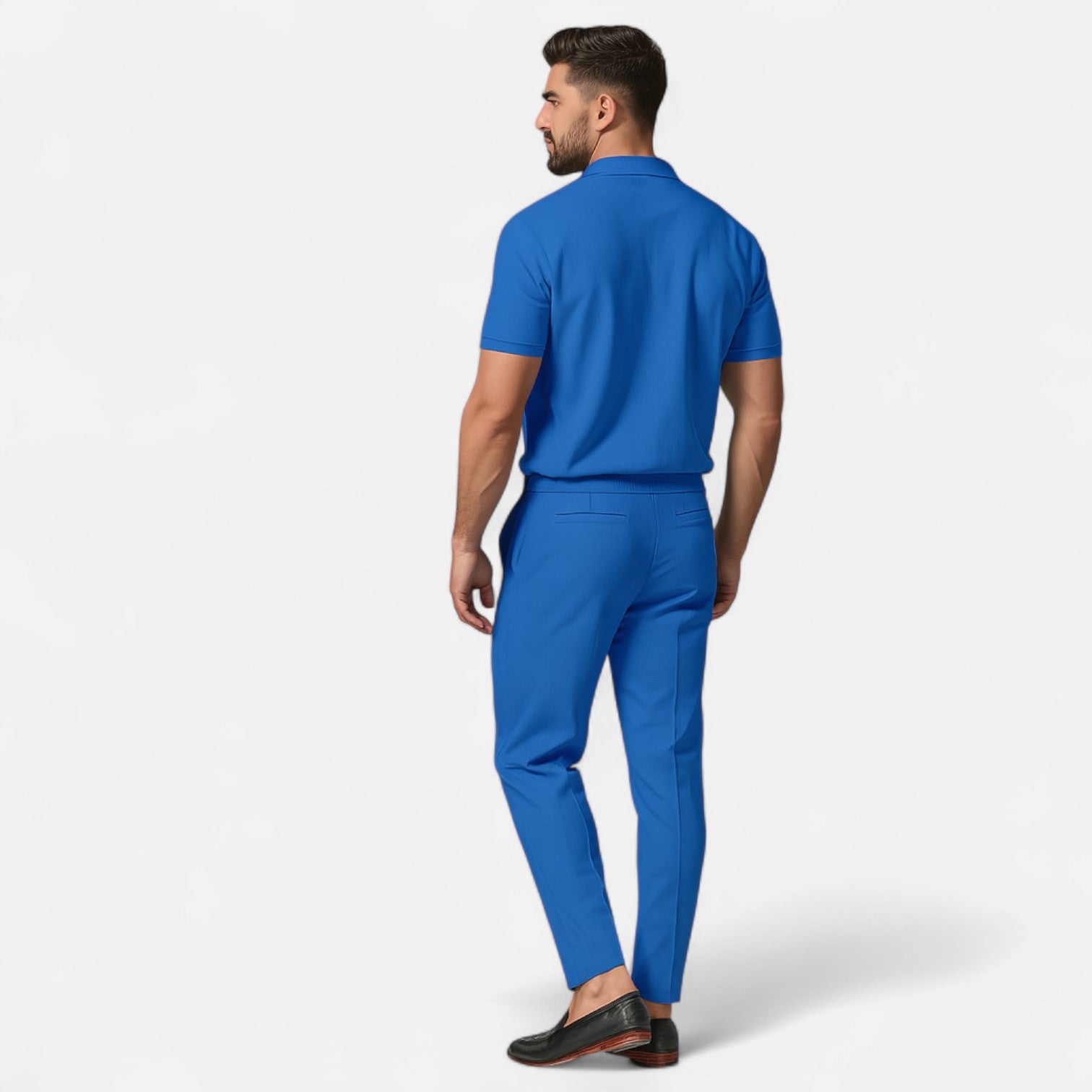 Men's Polo Shirt and Trouser Set - Casual Comfort Outfit 5