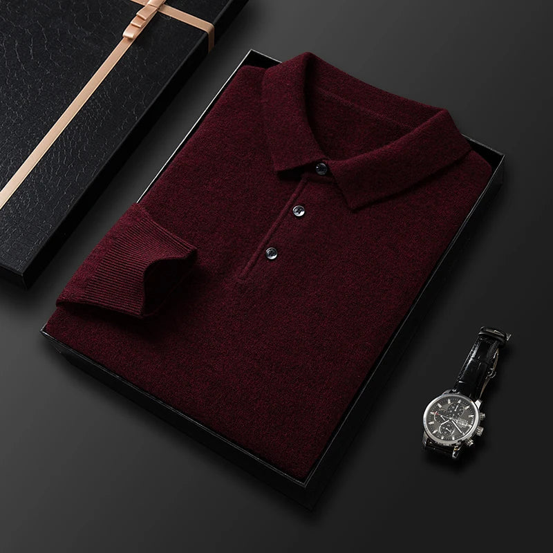 Men's Polo Sweater - Classic Comfort and Style 10