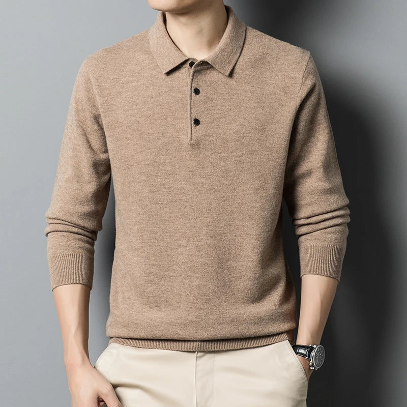 Men's Polo Sweater - Classic Comfort and Style 2