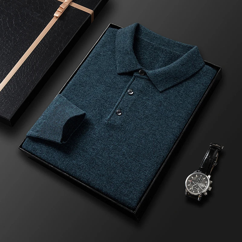 Men's Polo Sweater - Classic Comfort and Style 8