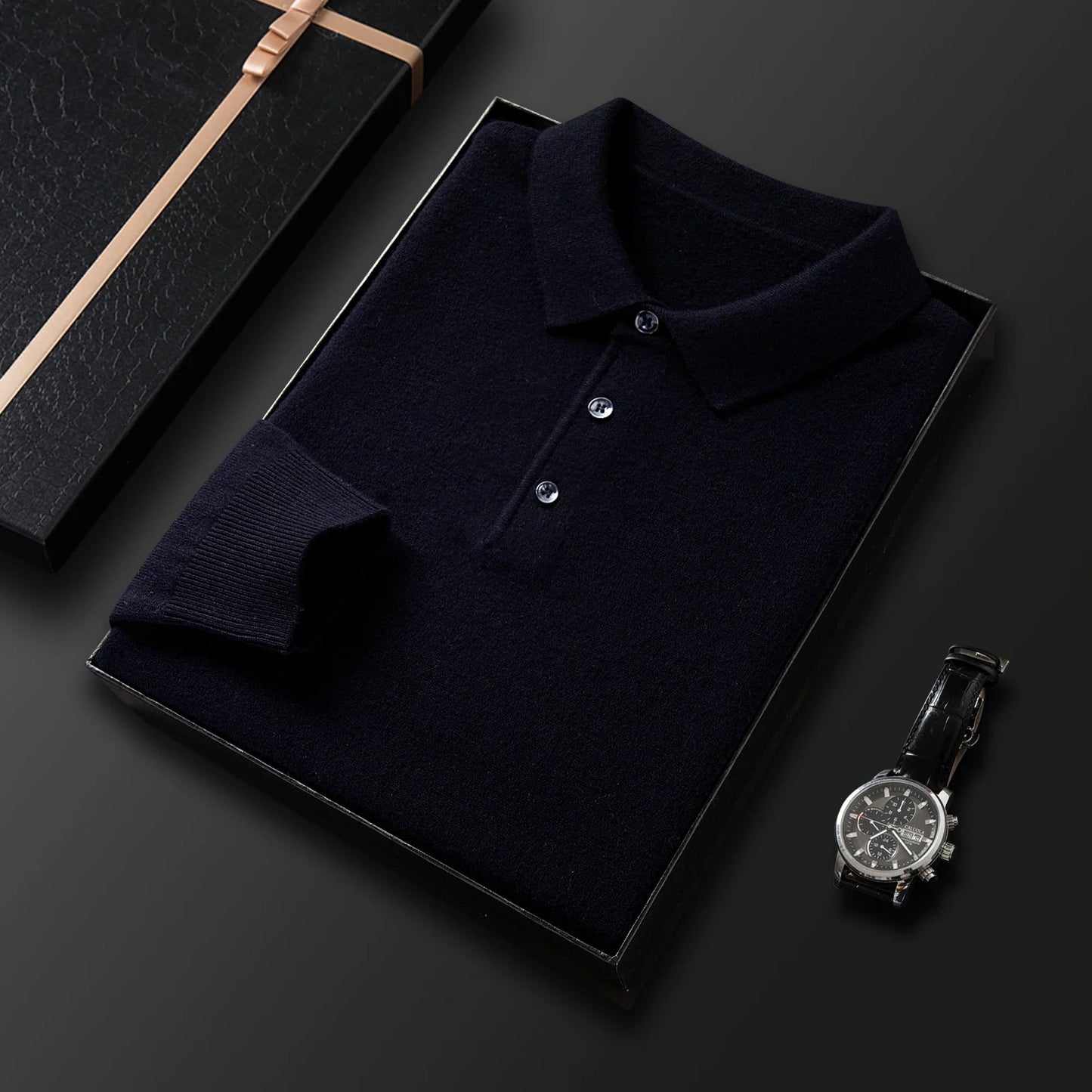 Men's Polo Sweater - Classic Comfort and Style 9