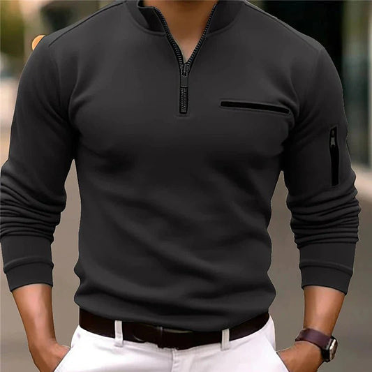 Men's Quarter-Zip Polo Shirt 0