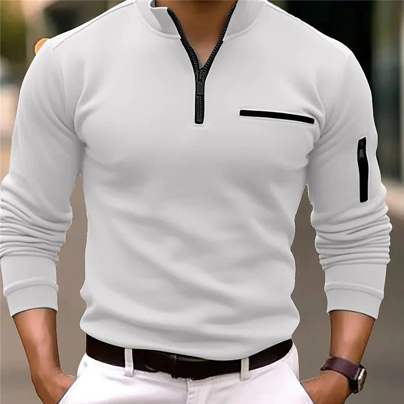 Men's Quarter-Zip Polo Shirt 3