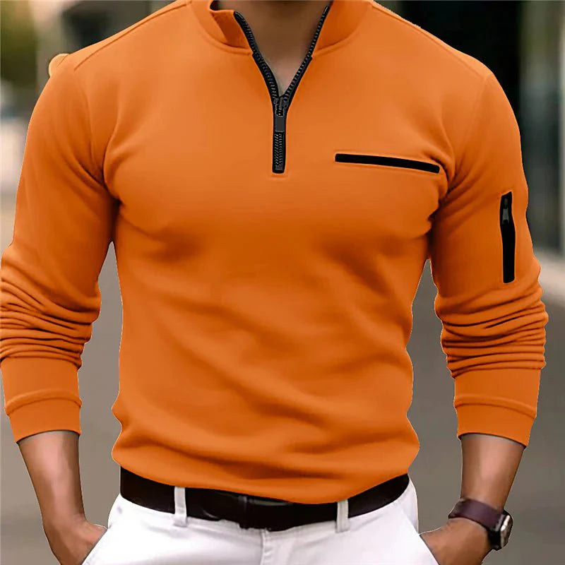 Men's Quarter-Zip Polo Shirt 4