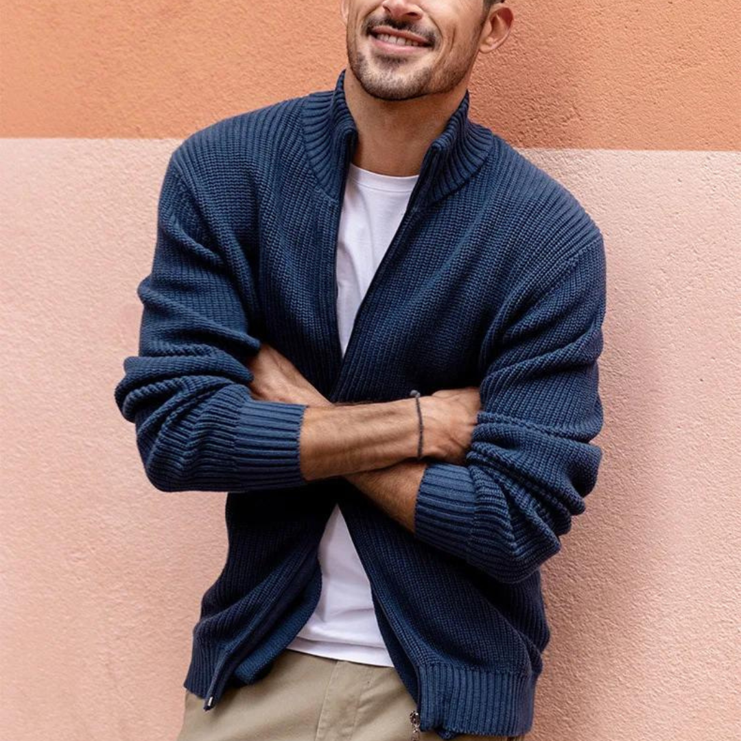 Men's Quarter Zip Sweater for Casual Style and Comfort 0