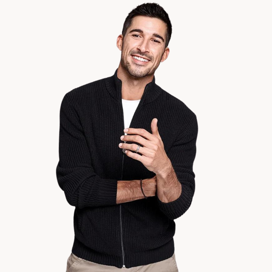 Men's Quarter Zip Sweater for Casual Style and Comfort 1