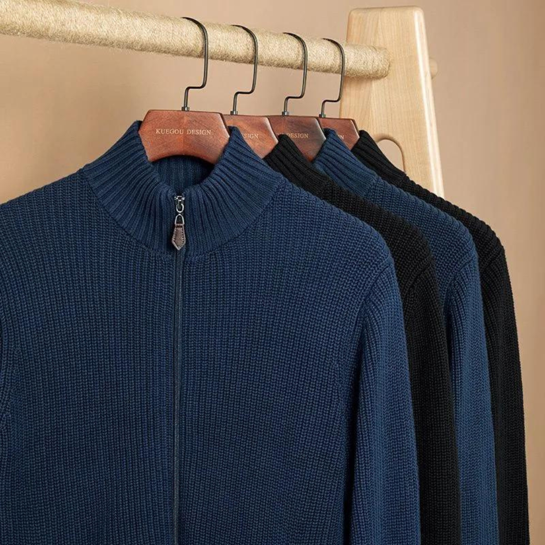 Men's Quarter Zip Sweater for Casual Style and Comfort 3
