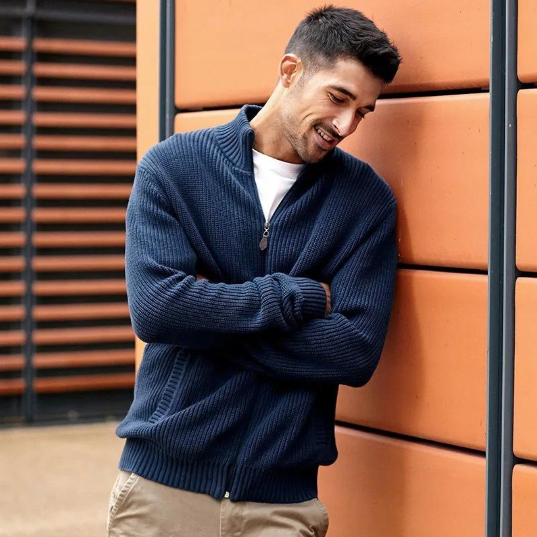 Men's Quarter Zip Sweater for Casual Style and Comfort 4