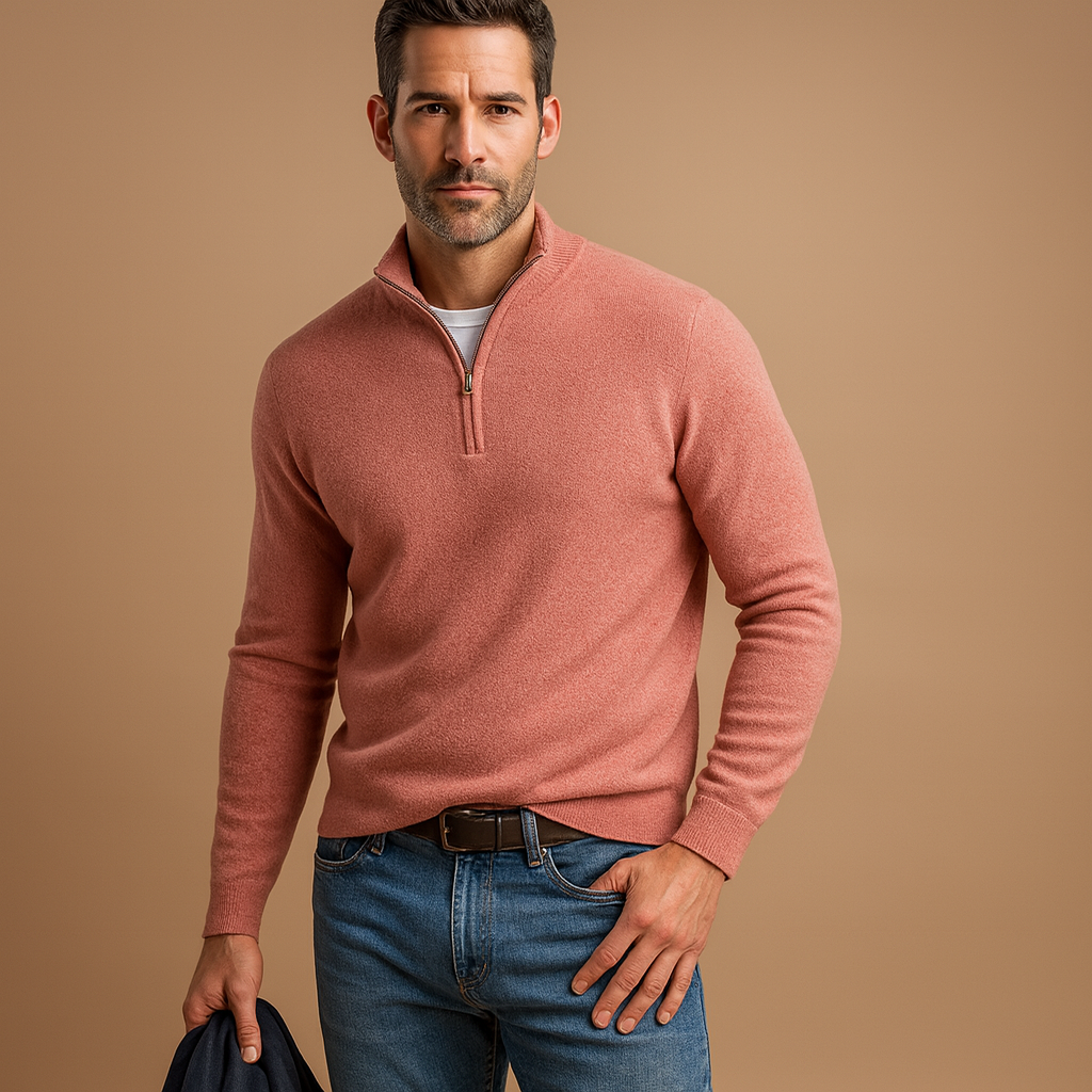 Men's Quarter Zip Sweater for Comfort and Versatility 3