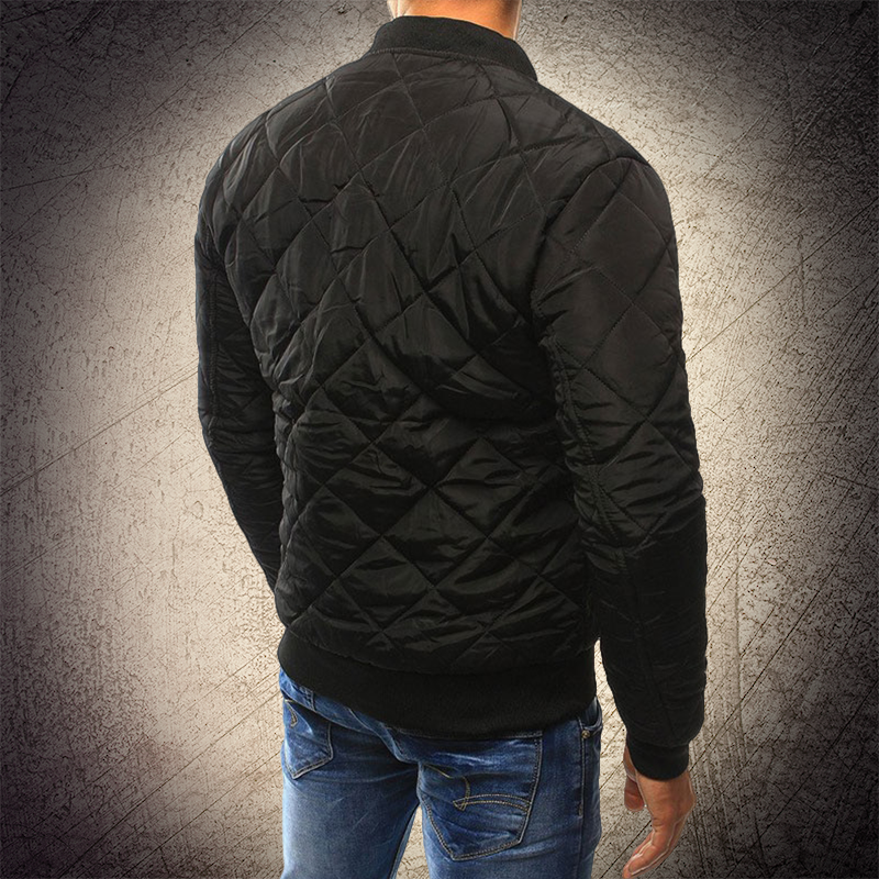 Men's Quilted Bomber Jacket - Stylish Mens Winter Jacket 2