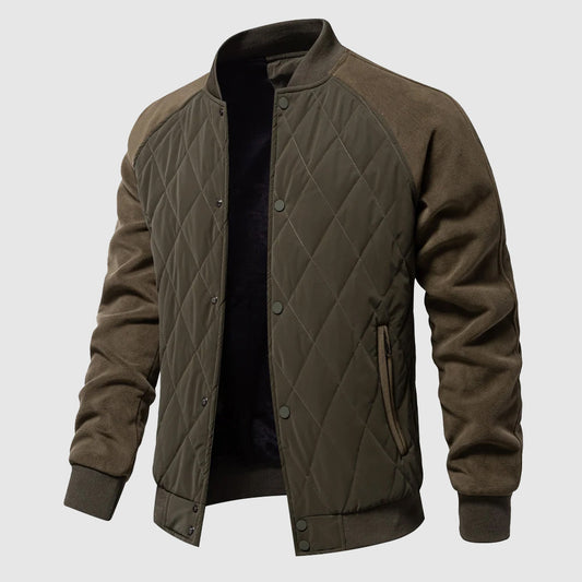 Men's Quilted Bomber Jacket 0
