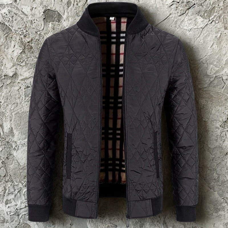 Men's Quilted Bomber Jacket 0