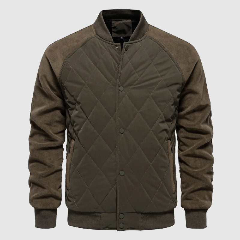 Men's Quilted Bomber Jacket 1