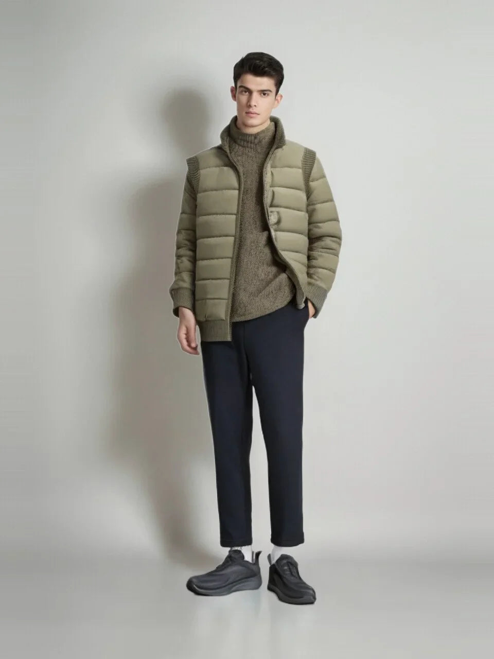 Men's Quilted Sleeveless Winter Vest 1