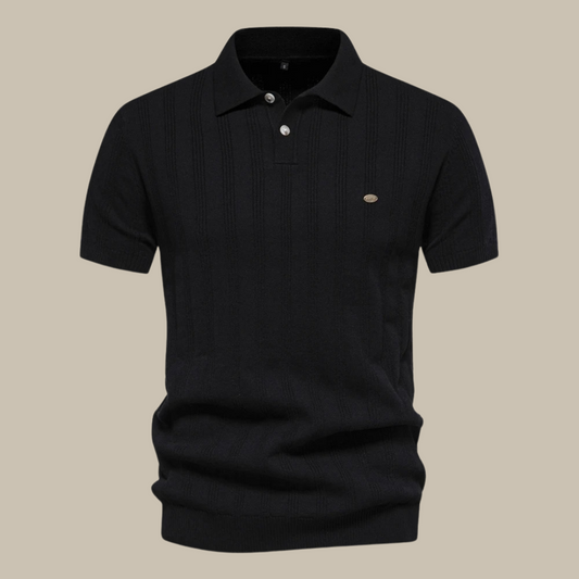 Men's Short Sleeve Merino Wool Polo Shirt 0