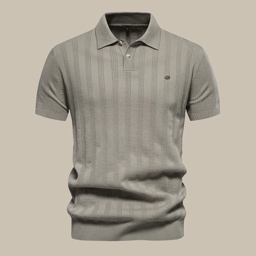Men's Short Sleeve Merino Wool Polo Shirt 6