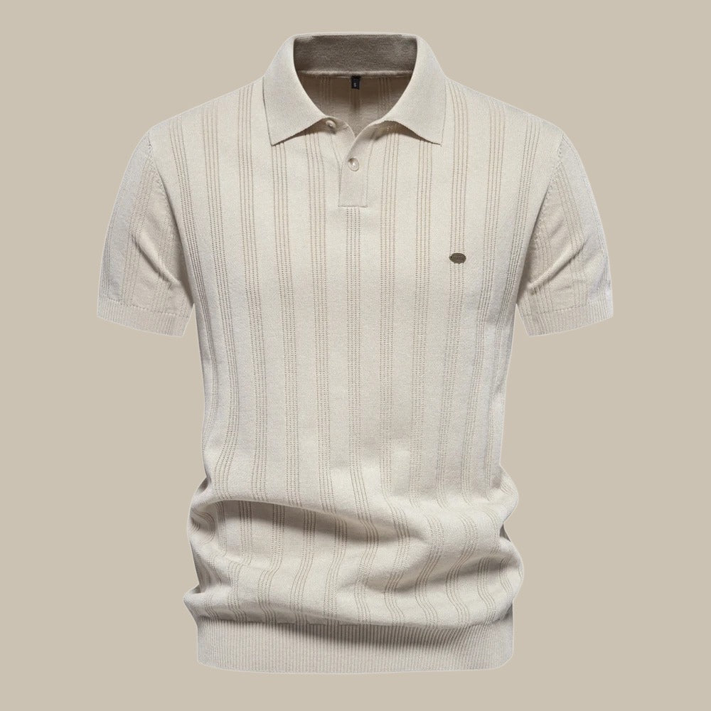 Men's Short Sleeve Merino Wool Polo Shirt 8