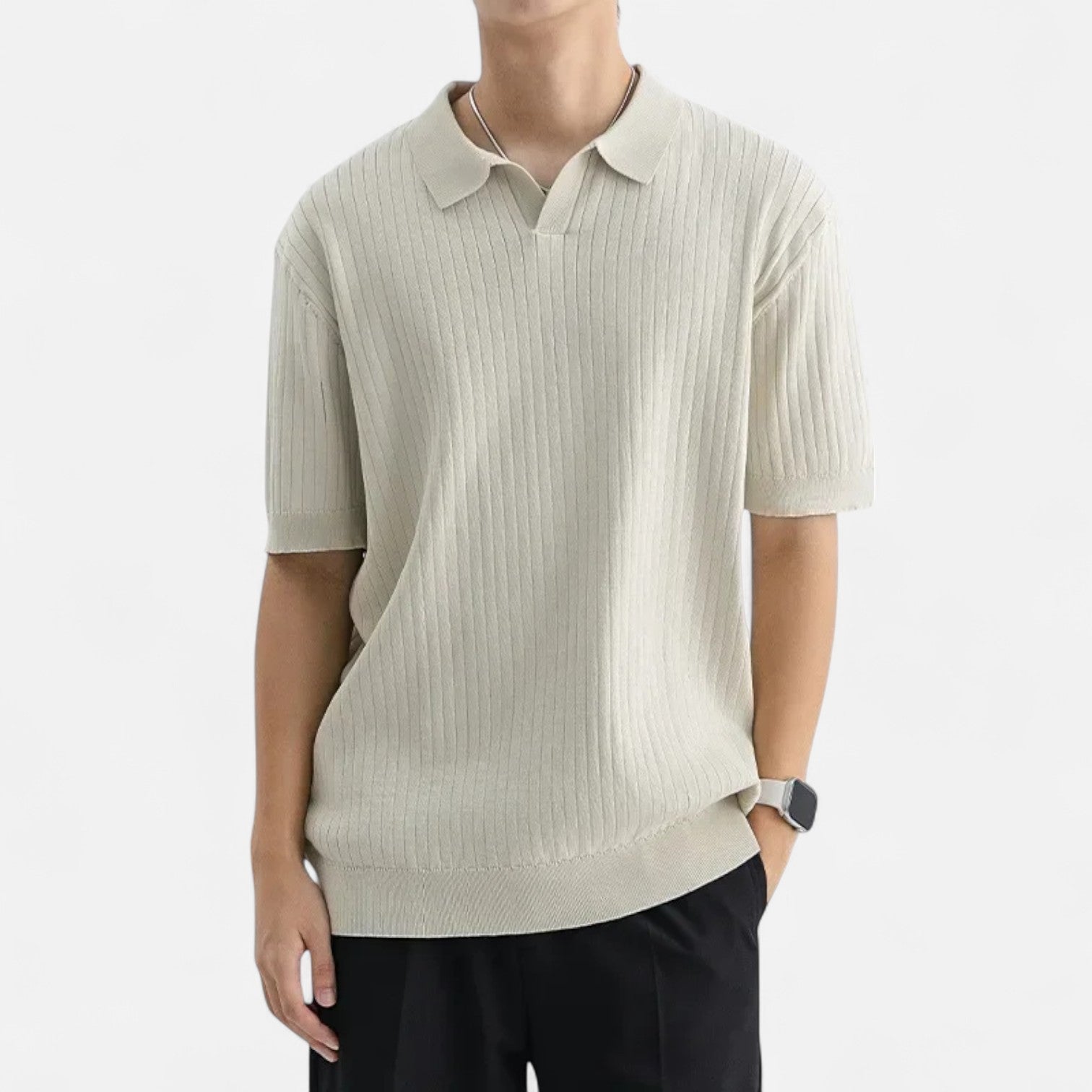Men's Silk Polo Shirt - Comfortable Summer Essential 1
