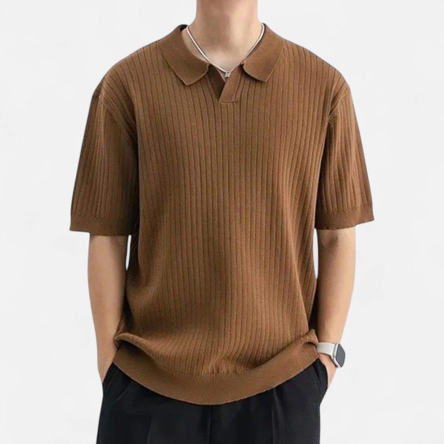Men's Silk Polo Shirt - Comfortable Summer Essential 8