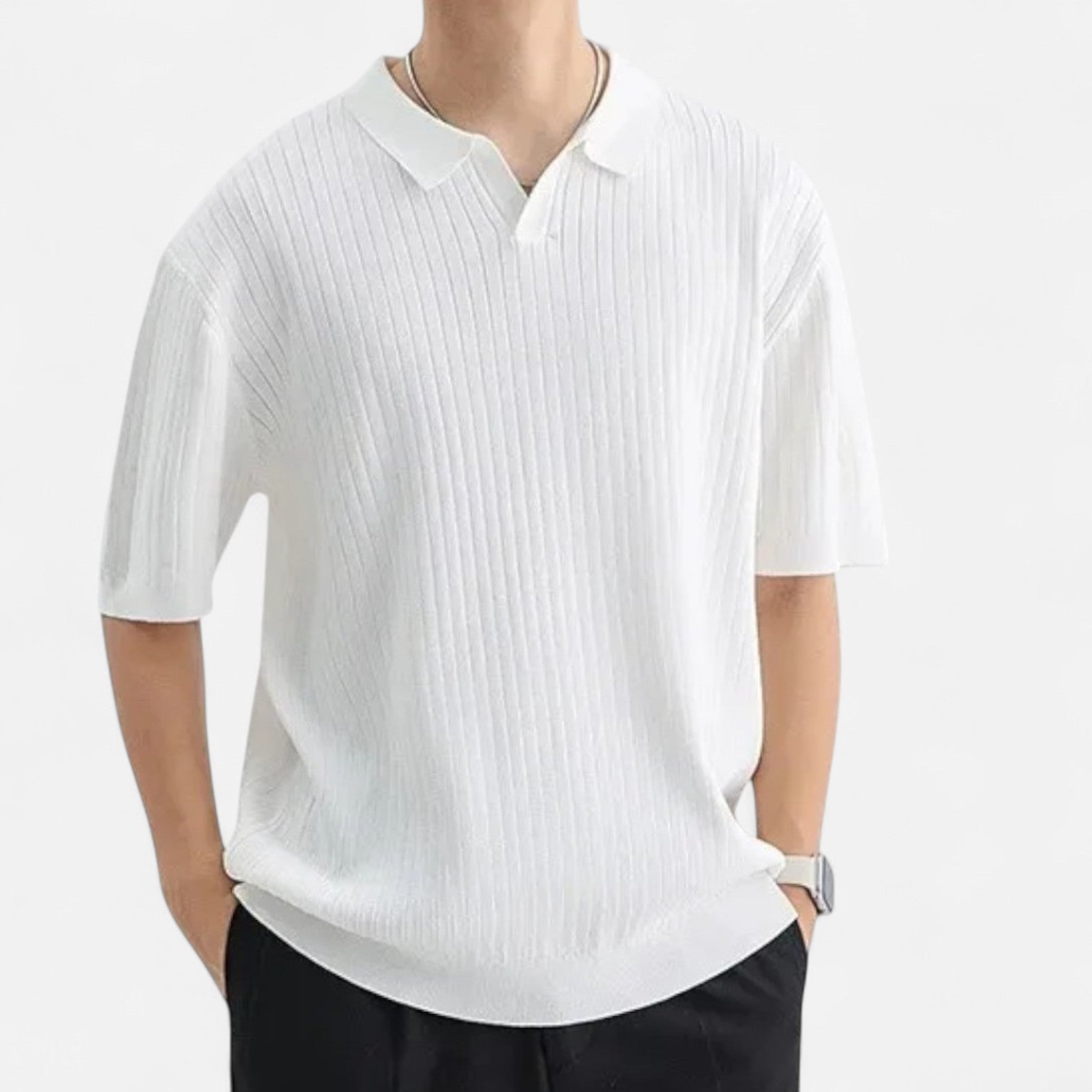 Men's Silk Polo Shirt - Comfortable Summer Essential 9