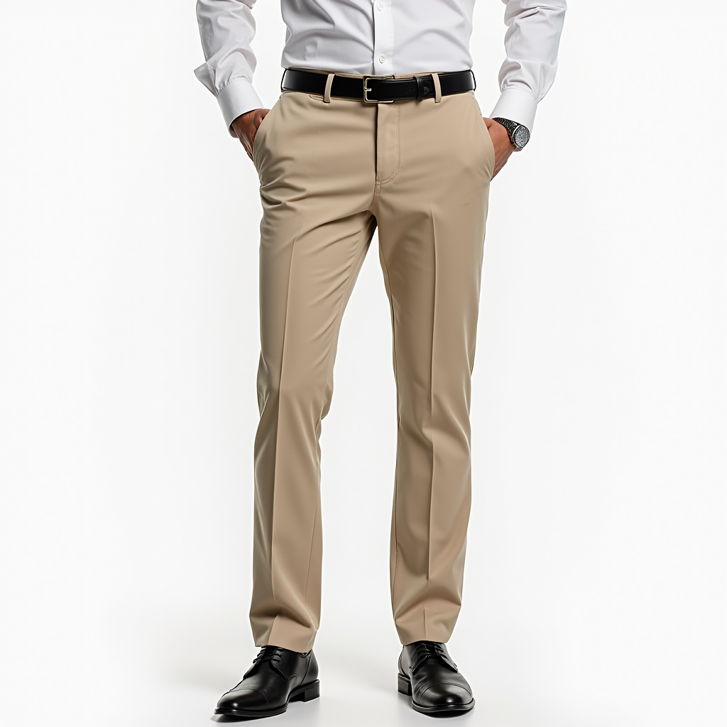 Men's Slim Fit Chino Pants with Stretch Comfort 0