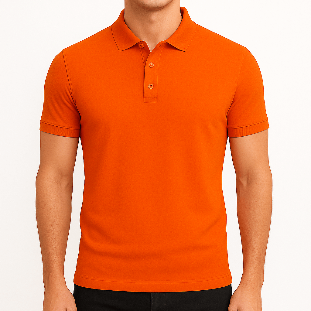 Men's Slim Fit Lapel Polo Shirt 1