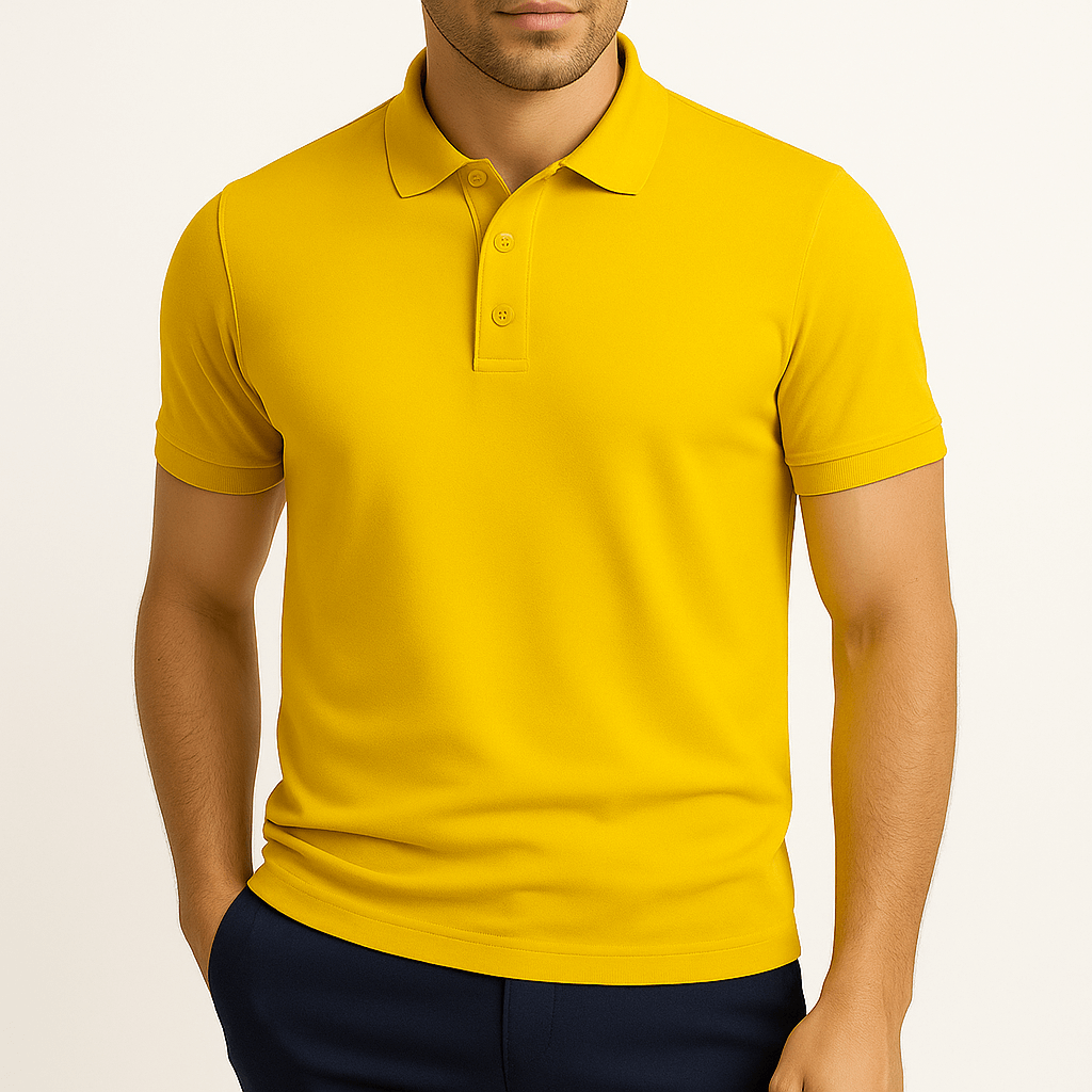 Men's Slim Fit Lapel Polo Shirt 2