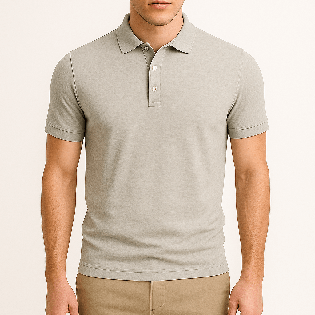 Men's Slim Fit Lapel Polo Shirt 3