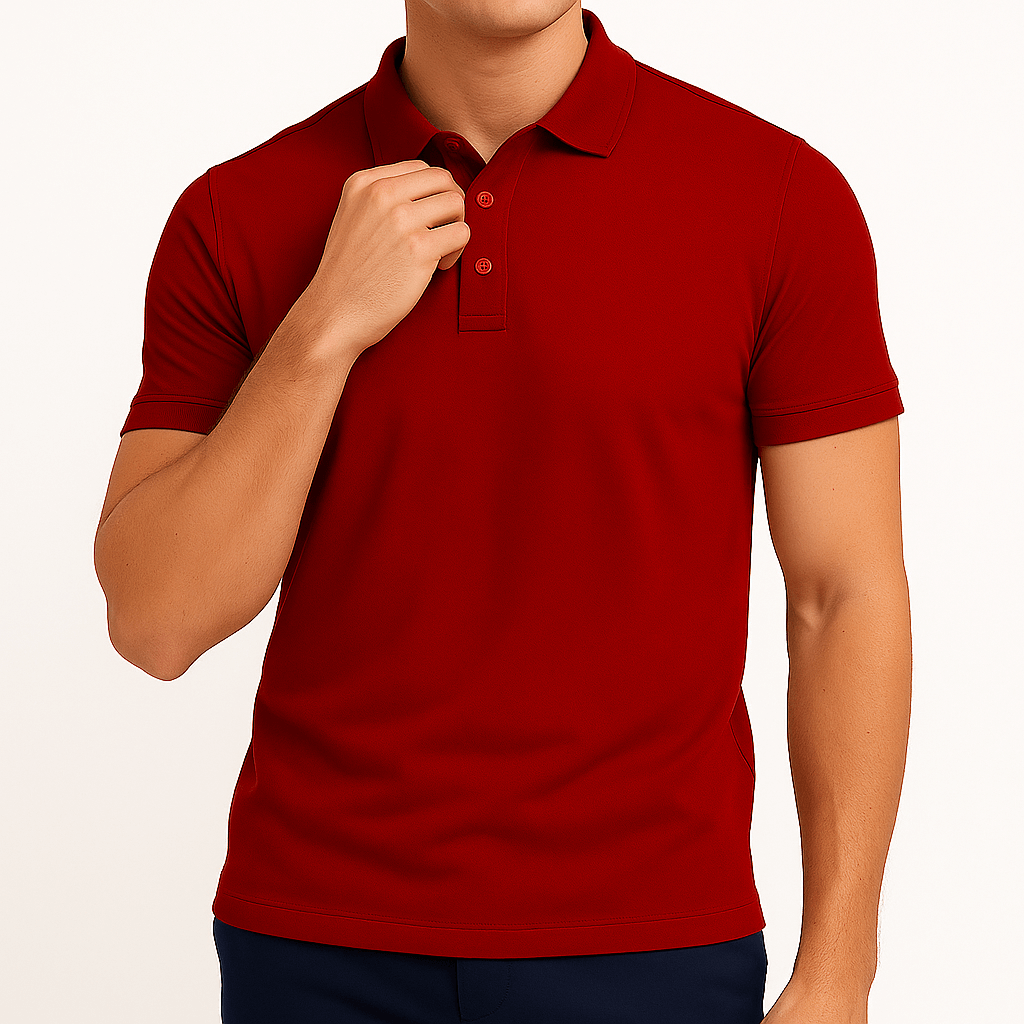 Men's Slim Fit Lapel Polo Shirt 5