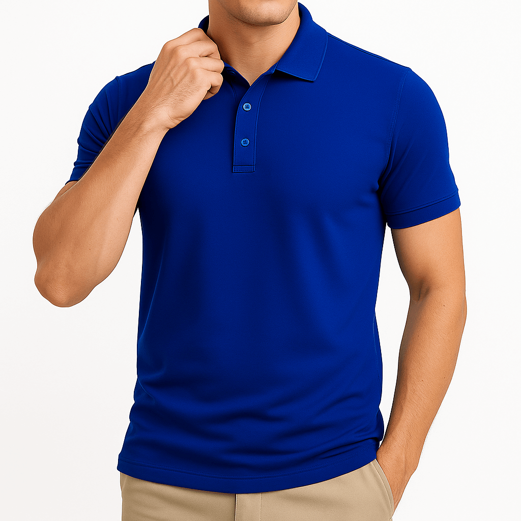 Men's Slim Fit Lapel Polo Shirt 7