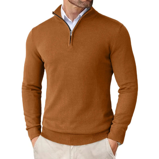 Men's Slim Fit Quarter Zip Sweater 0