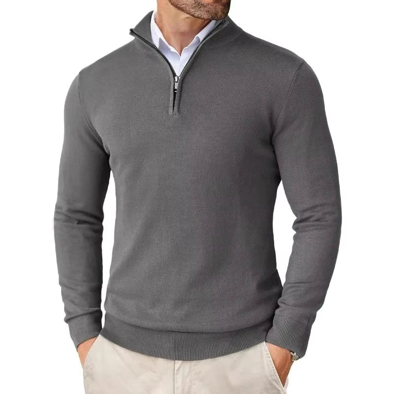 Men's Slim Fit Quarter Zip Sweater 3