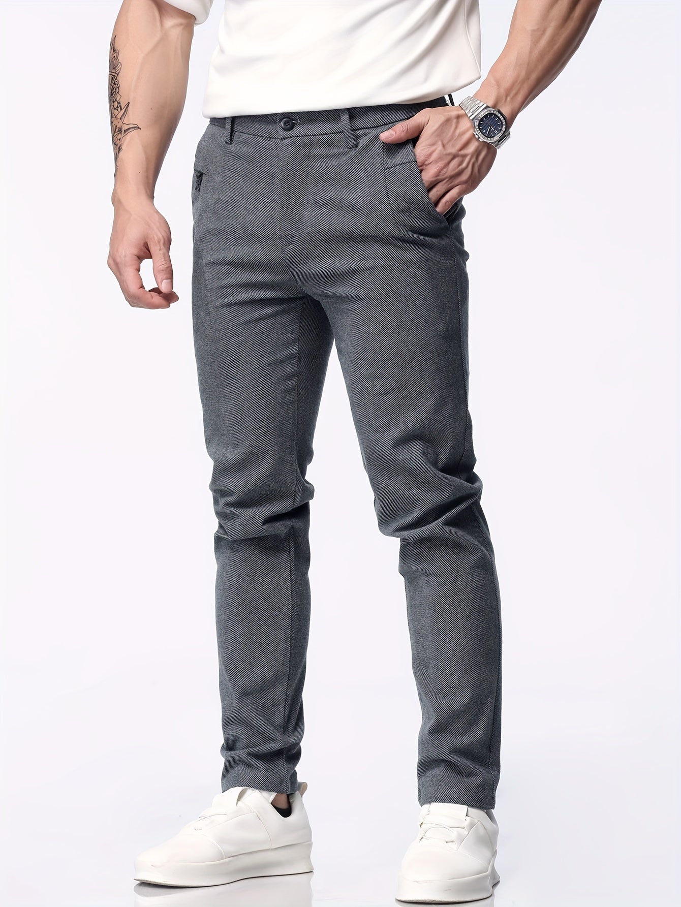 Men's Slim Fit Trousers for Casual and Formal Wear