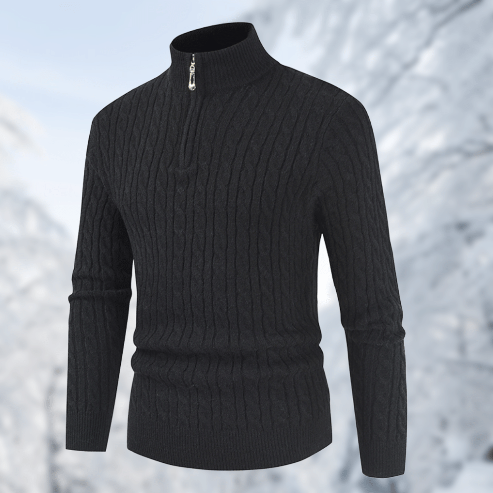 Men's Stand-Up Collar Sweater 1