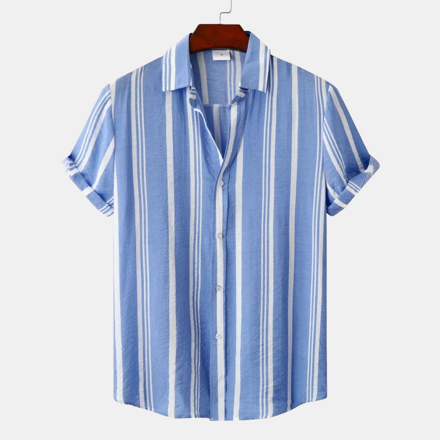 Men's Striped Linen Shirt 8