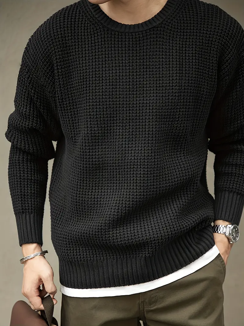 Men's Stylish Crewneck Sweater with Modern Fit 1