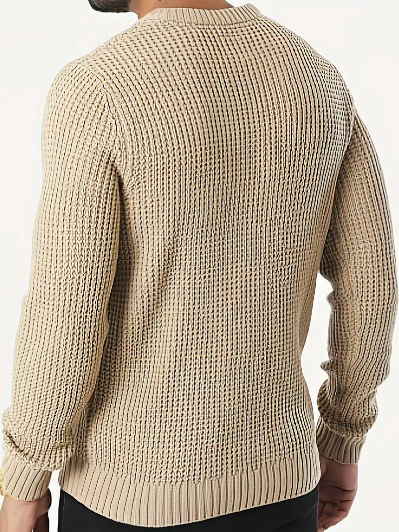 Men's Stylish Crewneck Sweater with Modern Fit 2