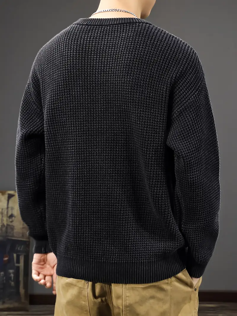 Men's Stylish Crewneck Sweater with Modern Fit 6