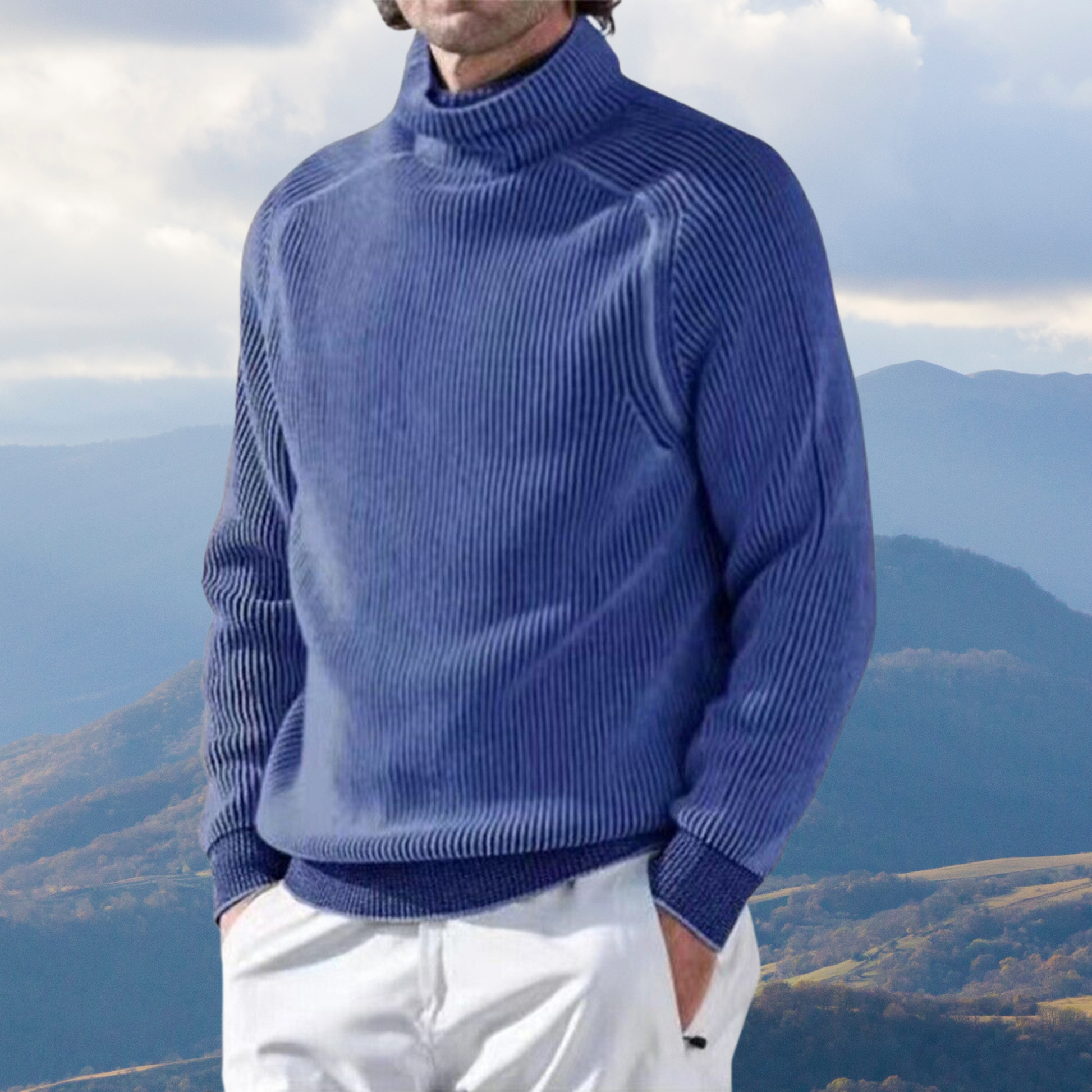 Men's Stylish Turtleneck Sweater 1