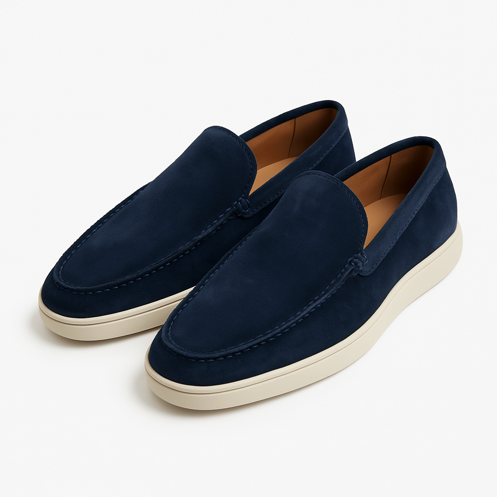 Men's Suede Loafers - Comfortable Slip-On Loafer Shoes 0