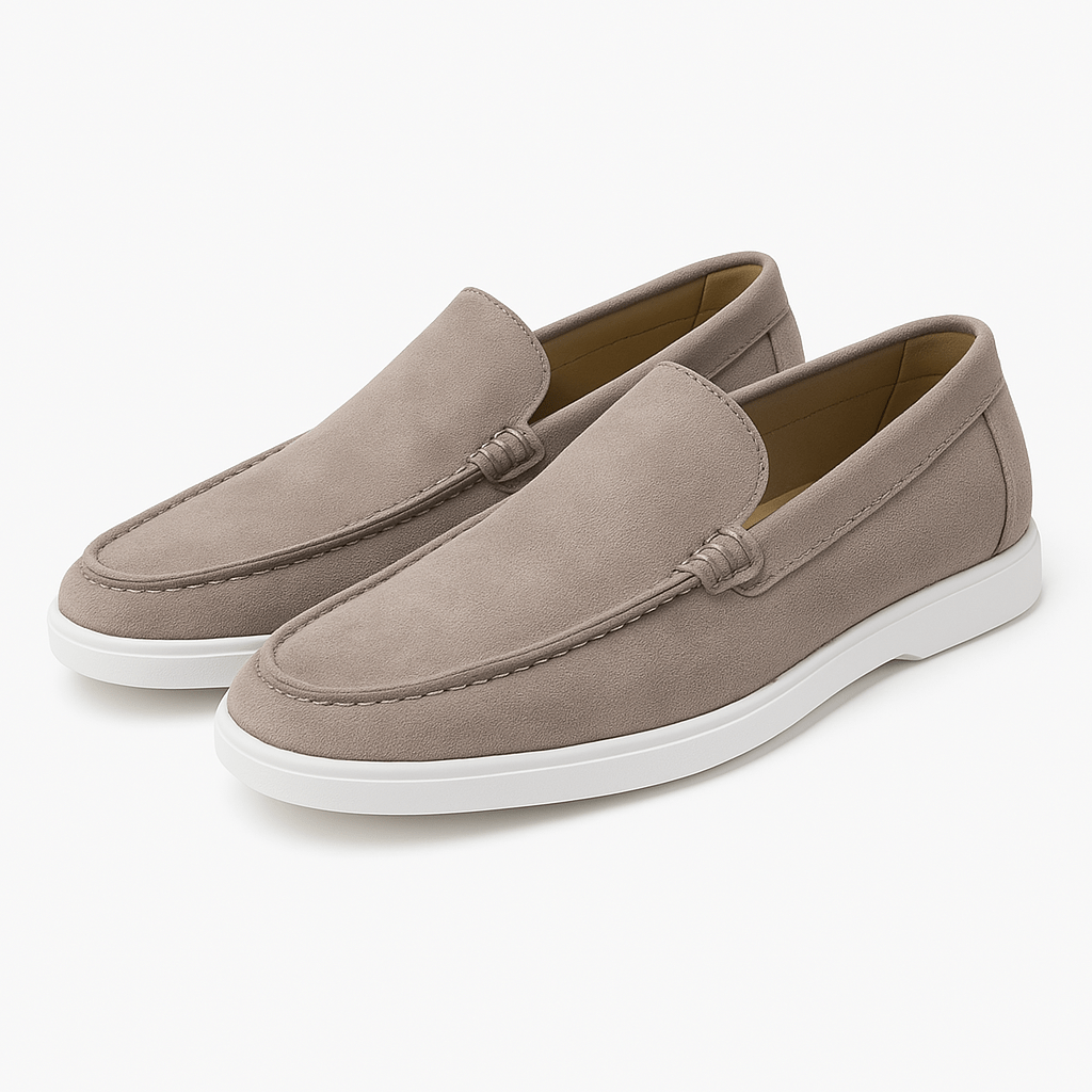 Men's Suede Loafers - Comfortable Slip-On Loafer Shoes 10